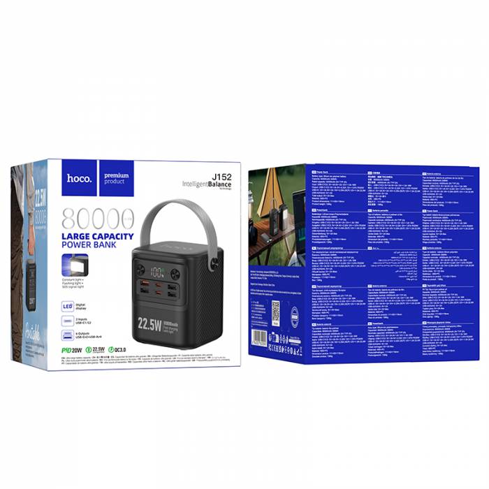 Портативный аккумулятор Hoco J152 80000mAh PD20W (black)
