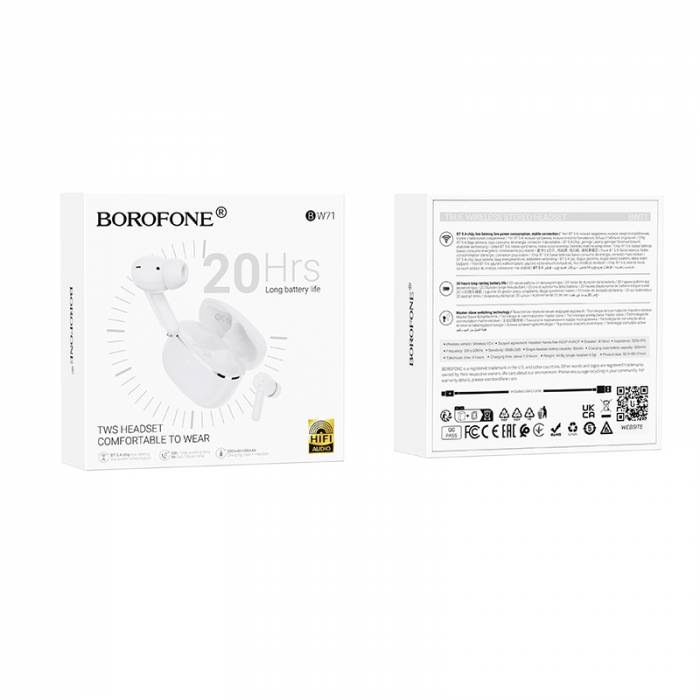 Беспроводные наушники Borofone BW71 (white)