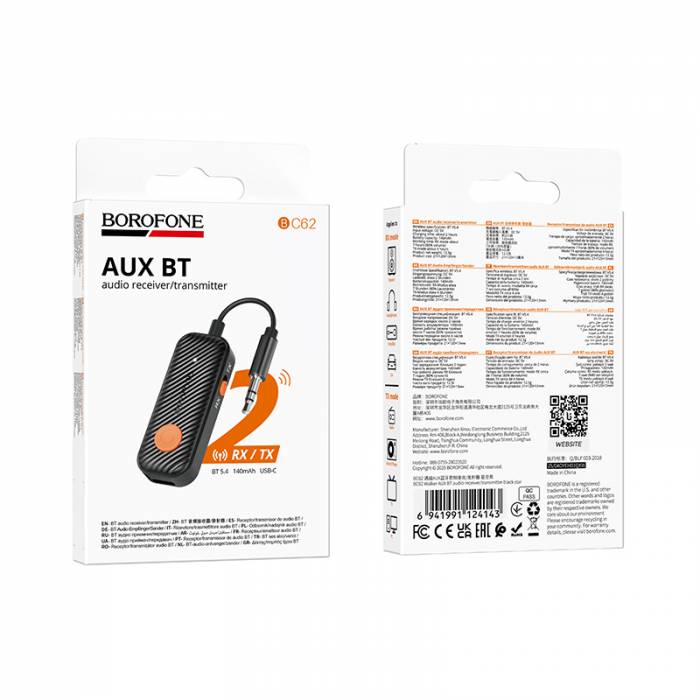 BT ресивер AUX Borofone BC62 (black)