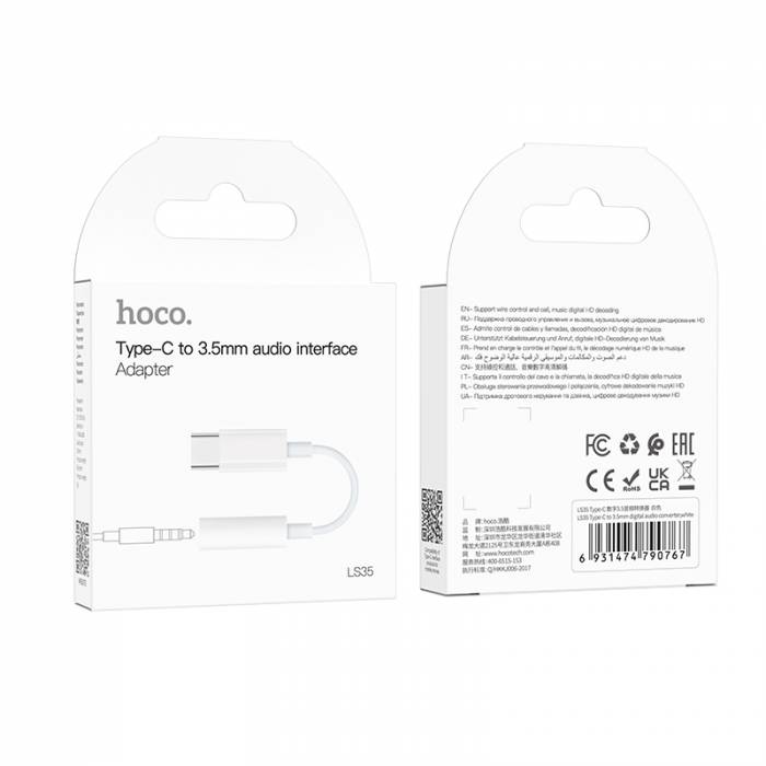 Аудиоконвертер Hoco LS35 Type-C в 3.5