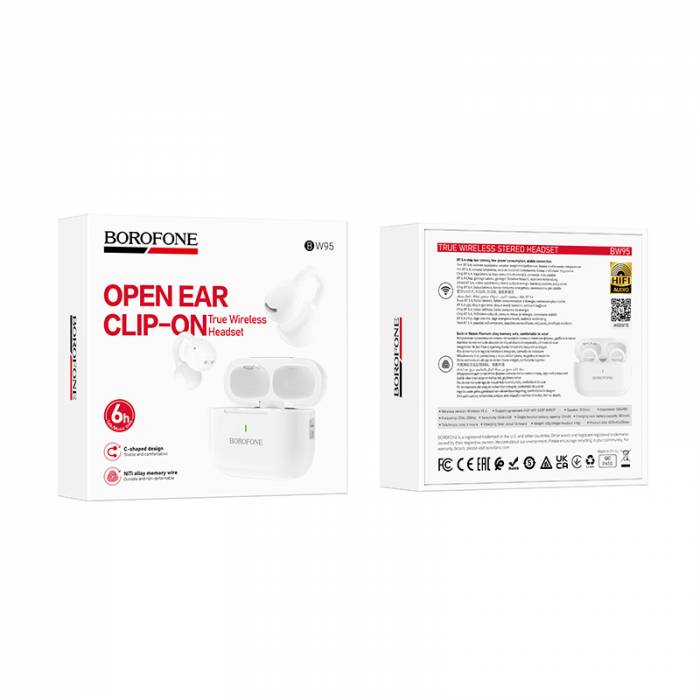 Беспроводные наушники Borofone BW95 (white)