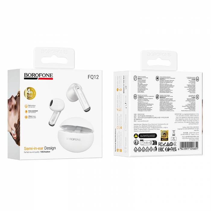Беспроводные наушники Borofone FQ12 (white)