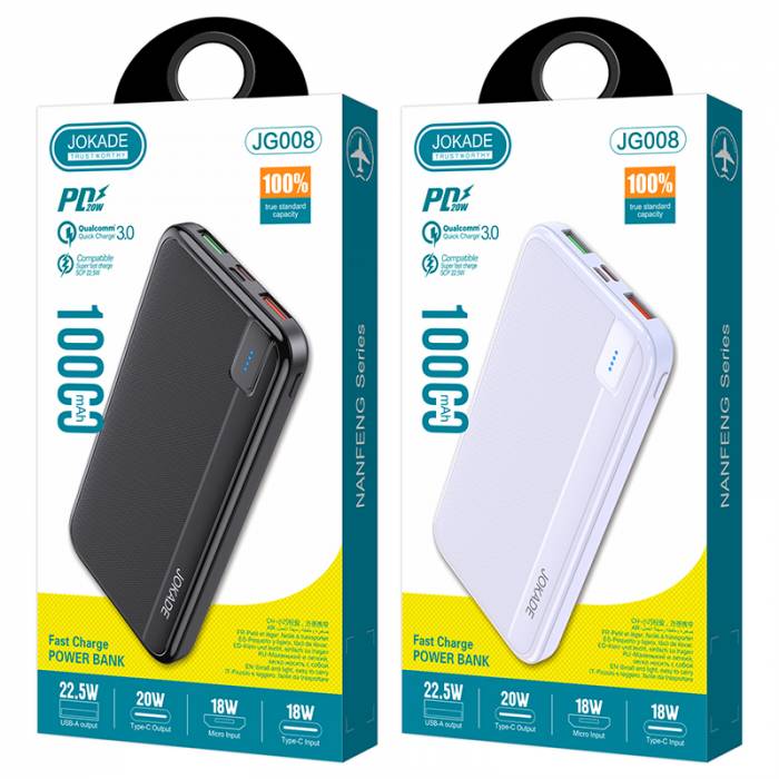 Портативный аккумулятор Jokade JG008 PD20W 10000mAh (black)